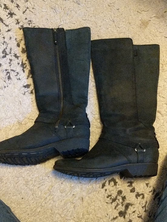 Teva Shoes - Teva De La Vina Dos Tall Waterproof Black Leather Harness Boots Size 9